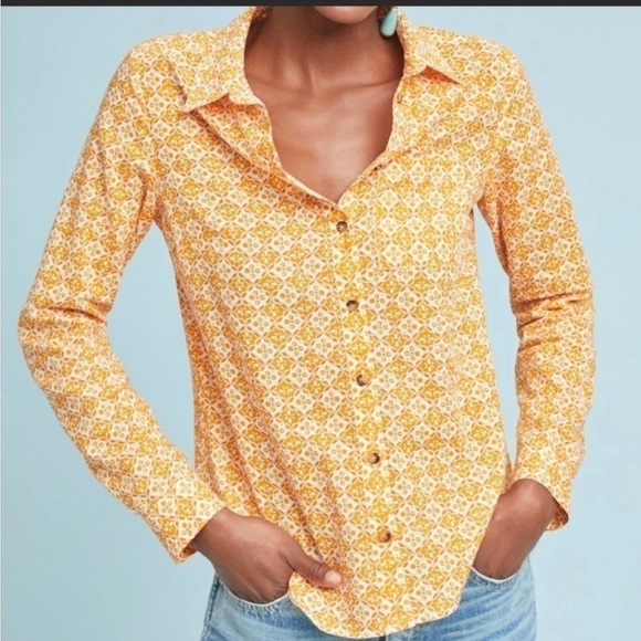 MAEVE By Anthropologie Petrin Orange
Classic Button Down Shirt - Picture 2 of 6
